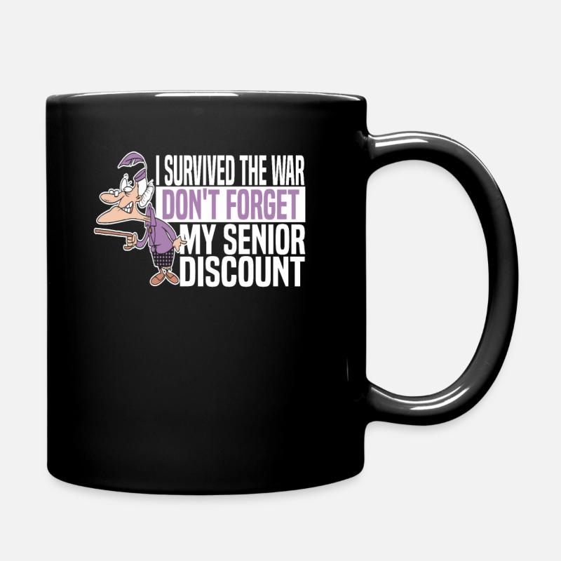 Rentner Rente Humor - Tasse einfarbig - Schwarz