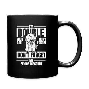 Pensioner Pension Funny - Full Colour Mug - black - Right