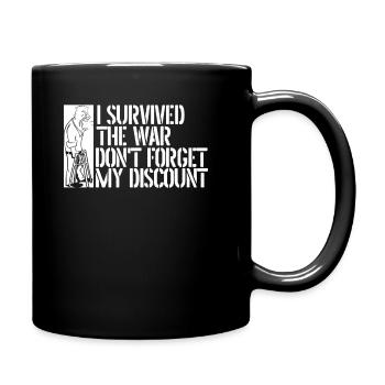 Rentner Rente Dont Forget My Discount - Tasse einfarbig - Schwarz - Rechts