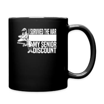 Pensioner Pension Dont Forget My Senior Discount - Full Colour Mug - black - Right
