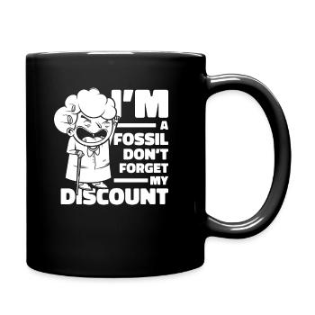 Pensioner Pension Dont Forget My Senior Discount - Full Colour Mug - black - Right