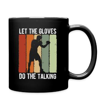 Boxsport Boxing - Tasse einfarbig - Schwarz - Rechts