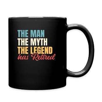 Légende de la pension de pensionné - Mug uni - noir - Droite