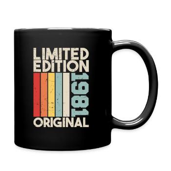 1981 - Limited Edition Birthday Gift 1981 Original - Tasse einfarbig - Schwarz - Rechts
