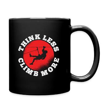 Klettern Bouldern - Tasse einfarbig - Schwarz - Rechts