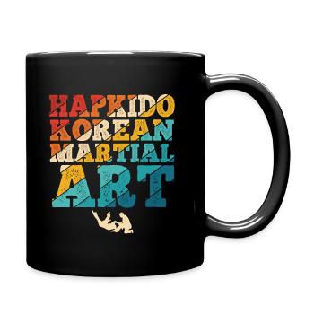 Koreanischer Kampfsport Hapkido - Tasse einfarbig - Schwarz - Rechts