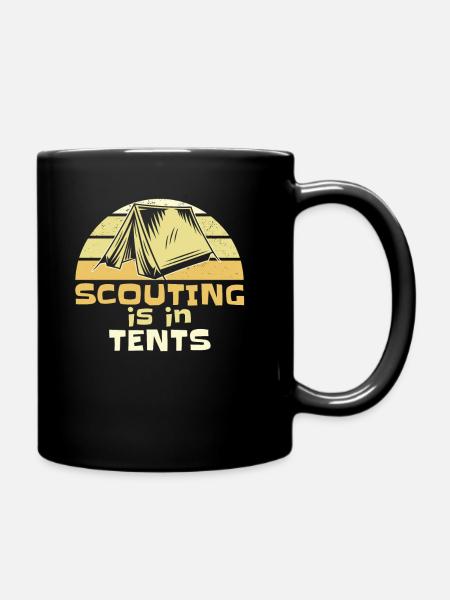 Le scoutisme d’humour scout est dans les tentes - Mug uni - noir