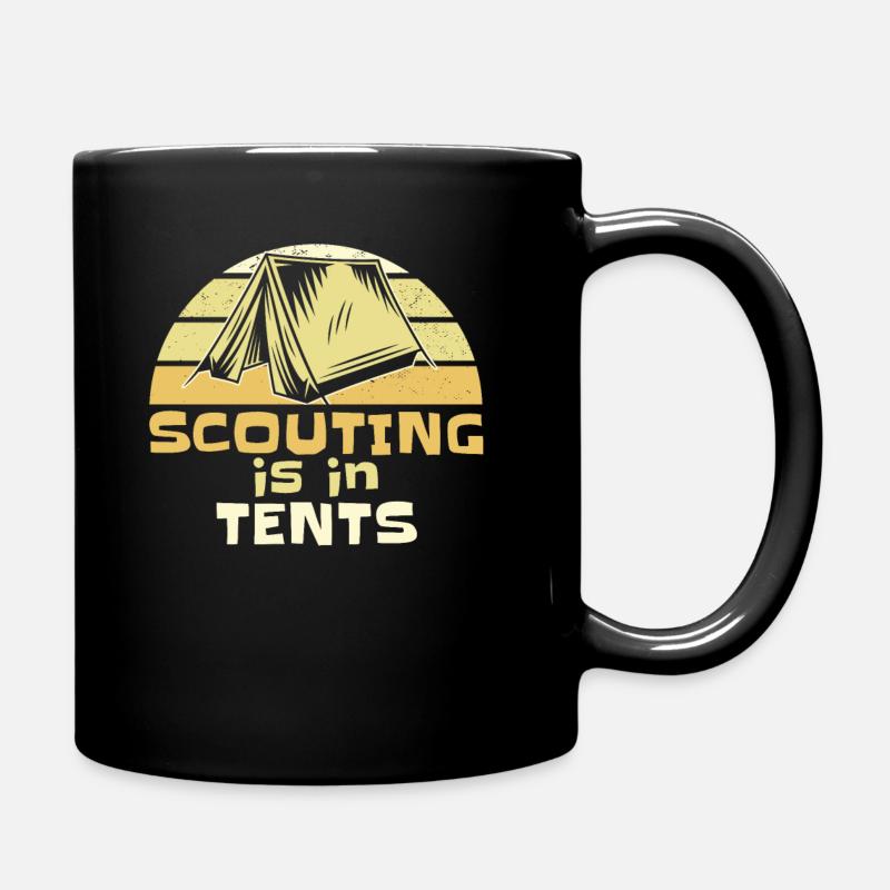 Le scoutisme d’humour scout est dans les tentes - Mug uni - noir