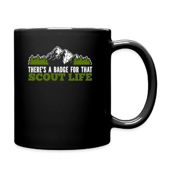 Insigne scout - Mug uni - noir - Droite
