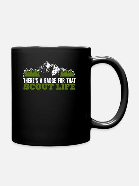 Pfadfinder Abzeichen - Tasse einfarbig - Schwarz