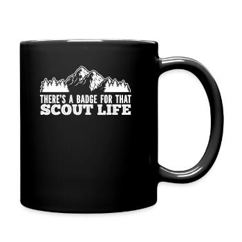 Insigne scout - Mug uni - noir - Droite