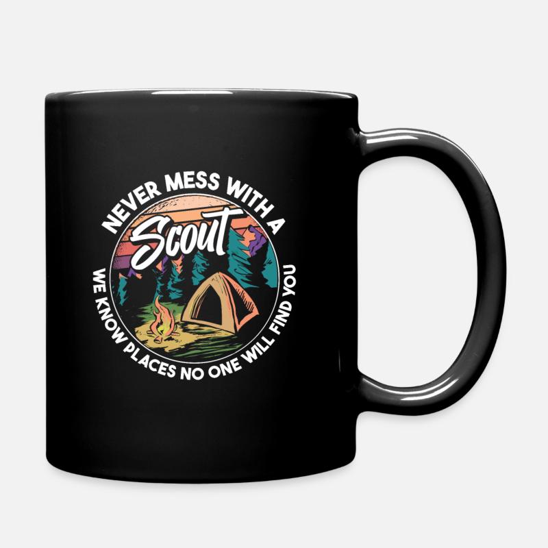 Humour scout - Mug uni - noir