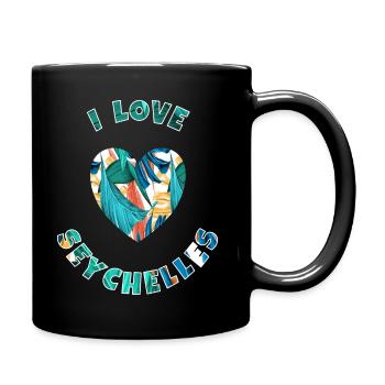 I Love Seychelles - Tasse einfarbig - Schwarz - Rechts