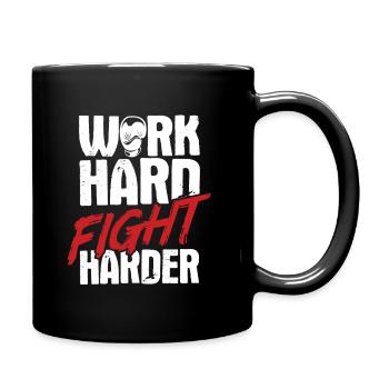 Boxsport Boxing - Tasse einfarbig - Schwarz - Rechts