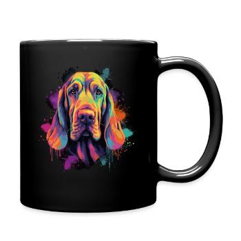 Bloodhound Dog Cadeau Dire - Mug uni - noir - Droite