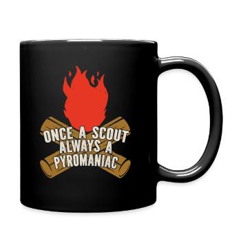 Pfadfinder Lustig - Tasse einfarbig - Schwarz - Rechts