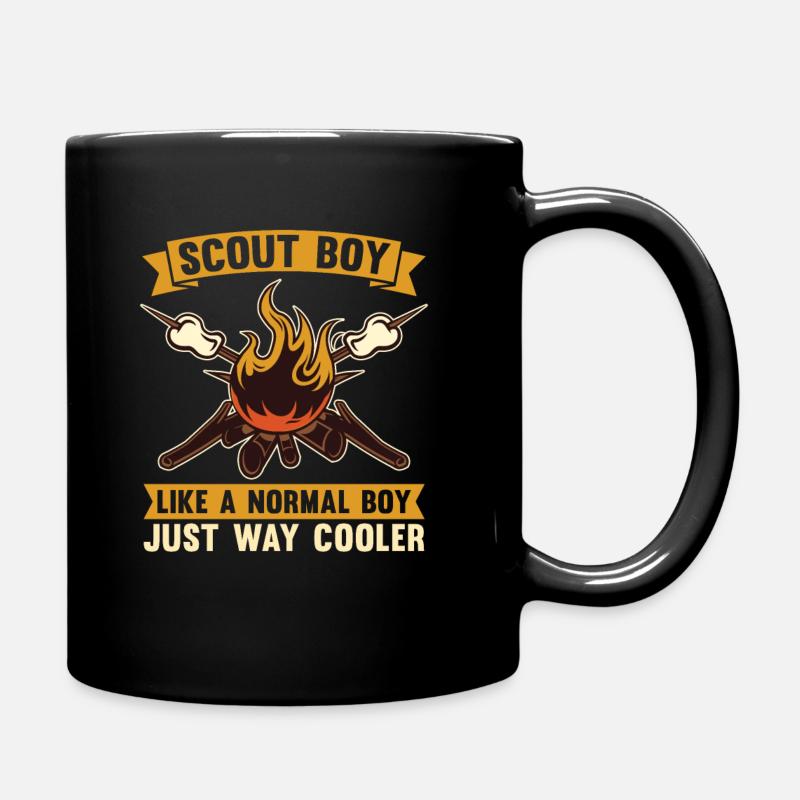Feu scout - Mug uni - noir