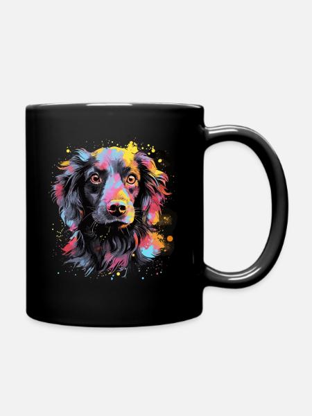 Kleiner Münsterländer Hund Geschenk Spruch - Tasse einfarbig - Schwarz