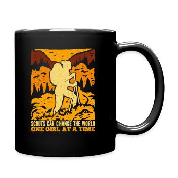 Boy Scout Girl - Full Colour Mug - black - Right