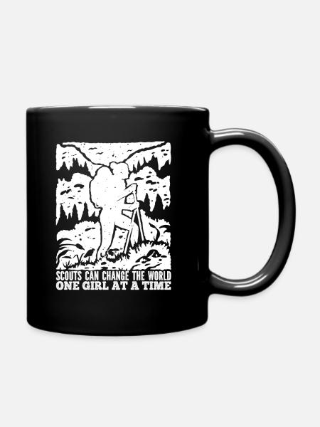 Pfadfinder Mädchen - Tasse einfarbig - Schwarz
