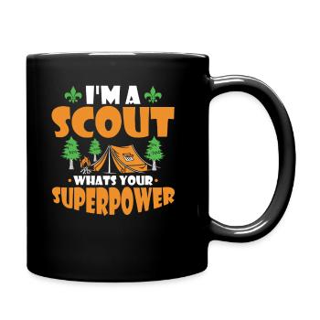Boy Scout Superpower - Full Colour Mug - black - Right