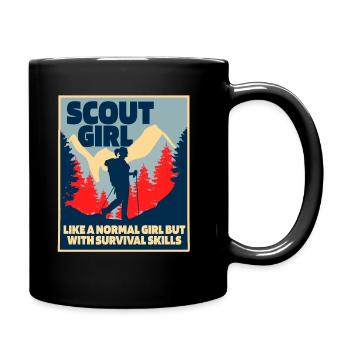 Boy Scout Girl - Full Colour Mug - black - Right