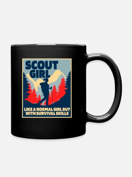 Fille scoute - Mug uni - noir