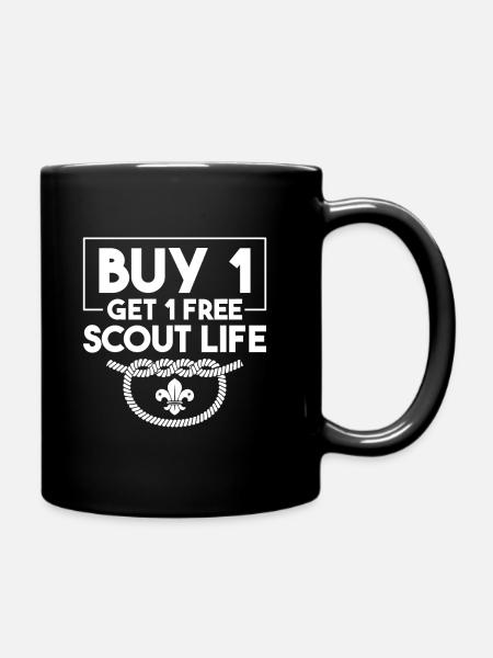 Pfadfinder Lustig - Tasse einfarbig - Schwarz