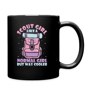 Boy Scout Girl - Full Colour Mug - black - Right