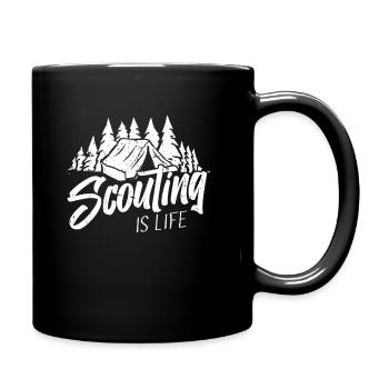 Éclaireur - Mug uni - noir - Droite
