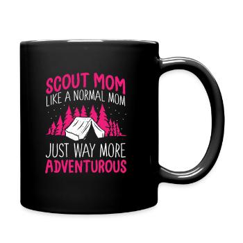 Pfadfinder Mutter - Tasse einfarbig - Schwarz - Rechts