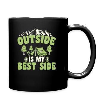 Pfadfinder Am Besten - Tasse einfarbig - Schwarz - Rechts