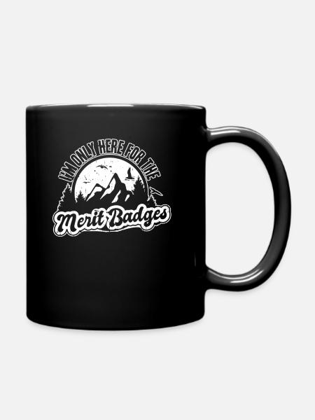 Pfadfinder Abzeichen - Tasse einfarbig - Schwarz