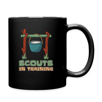 Pfadfinder Ausbildung - Tasse einfarbig - Schwarz - Rechts