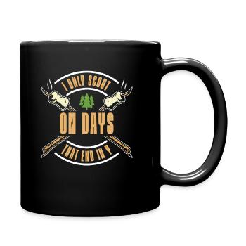 Boy Scouts smile - Full Colour Mug - black - Right