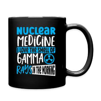 Médecine nucléaire J’aime l’odeur de - Mug uni - noir - Droite