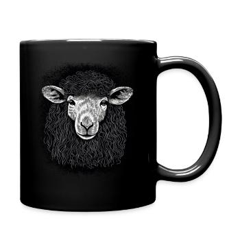 gift idea animal rights activists mammal butts - Tasse einfarbig - Schwarz - Rechts