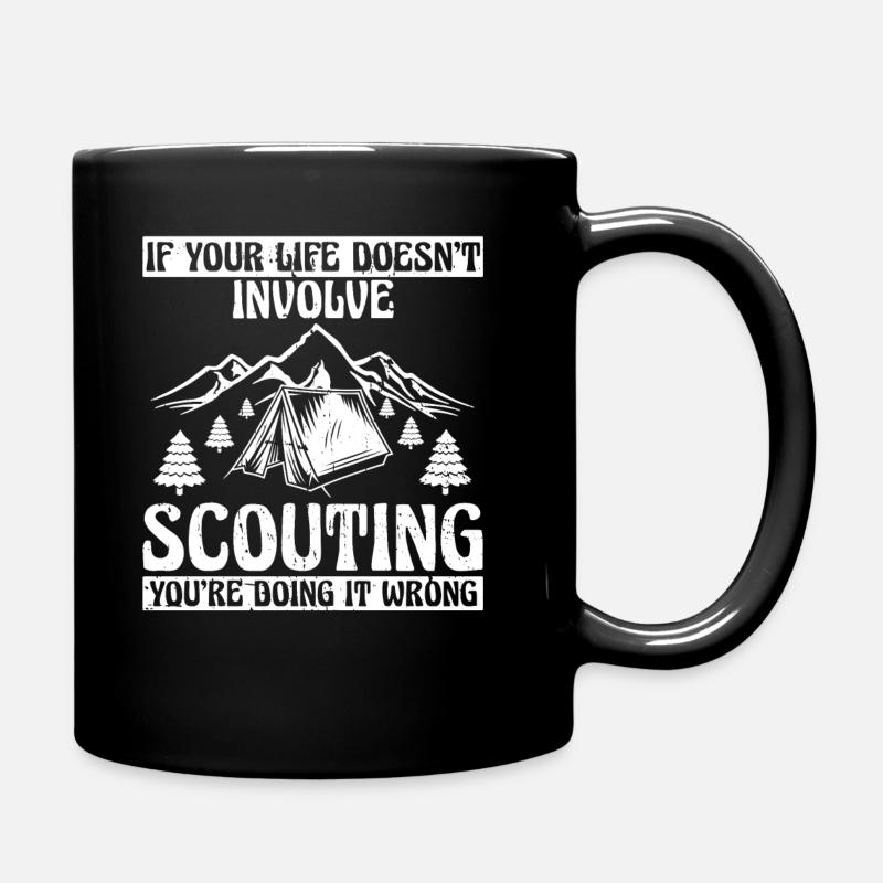 Pfadfinder Witzig - Tasse einfarbig - Schwarz
