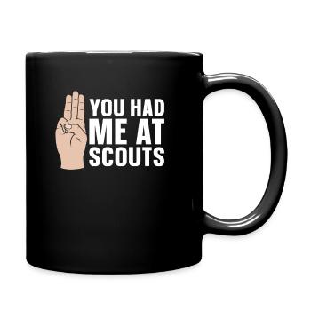 Boy Scout Funny - Full Colour Mug - black - Right