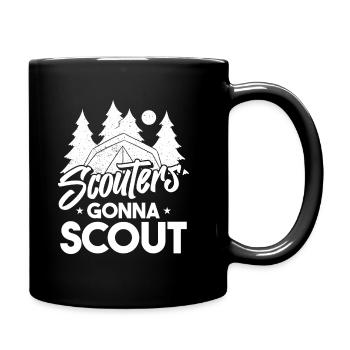 Boy Scout drôle - Mug uni - noir - Droite