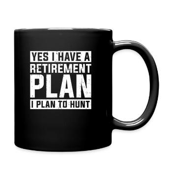 Pensioner pension - Full Colour Mug - black - Right