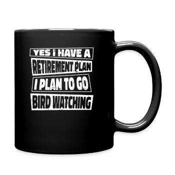 Pensioner pension - Full Colour Mug - black - Right