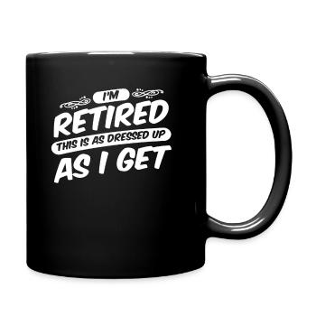 Rentner Rente Lustig - Tasse einfarbig - Schwarz - Rechts