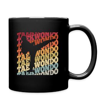 Koreanischer Kampfsport Taekwondo - Tasse einfarbig - Schwarz - Rechts