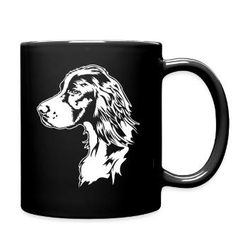 Irish Red and White Setter Hunting Dog Dogs Wilsigns - Full Colour Mug - black - Right