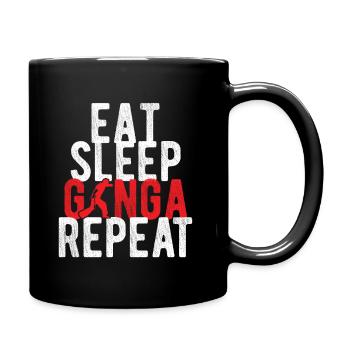 Capoeira - Tasse einfarbig - Schwarz - Rechts