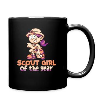 Boy Scout Girl - Full Colour Mug - black - Right