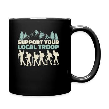 Pfadfinder Trupp - Tasse einfarbig - Schwarz - Rechts