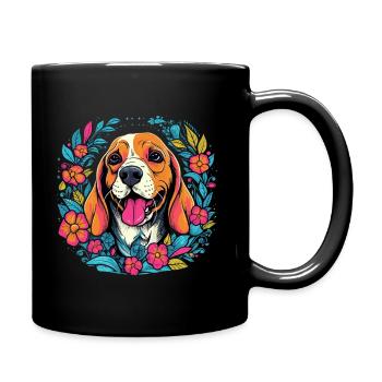 Cadeau de chien Beagle - Mug uni - noir - Droite