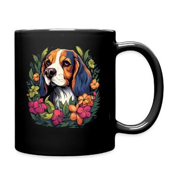 Cadeau de chien Beagle - Mug uni - noir - Droite